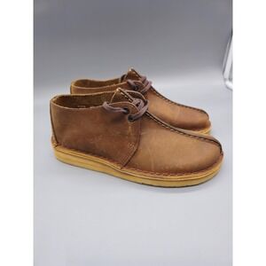 Womens Clarks Originals Desert Trek Beeswax Hiking Shoes Brown 7 Rubber Sole